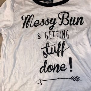 White and black SX women’s shirt